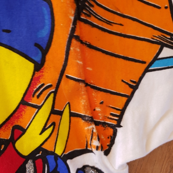 Looney Tunes Vintage 1995 AOP Sylvester Tweety Bird Cartoon Get A Life Tee Large - Picture 8 of 14